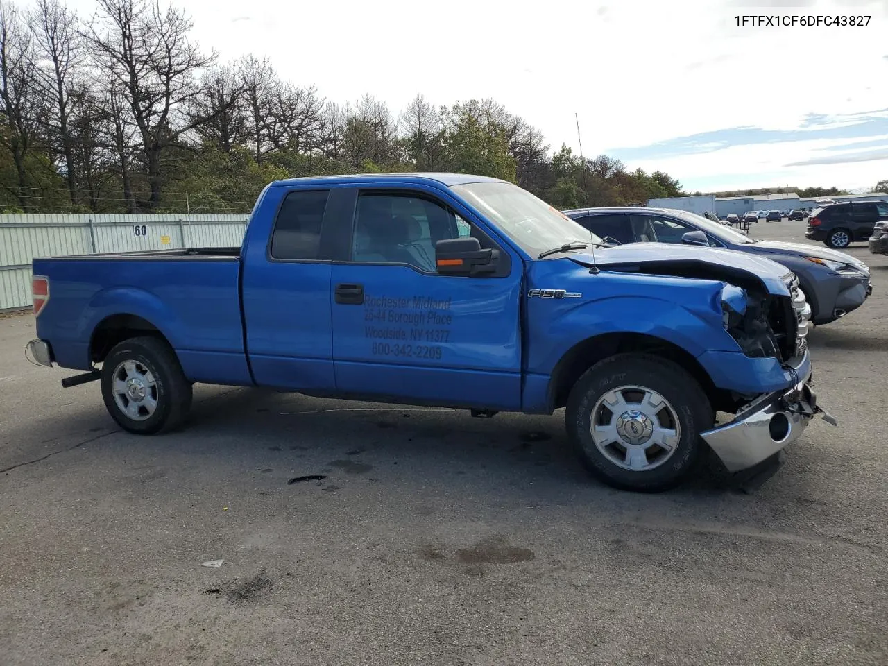 2013 Ford F150 Super Cab VIN: 1FTFX1CF6DFC43827 Lot: 73745434