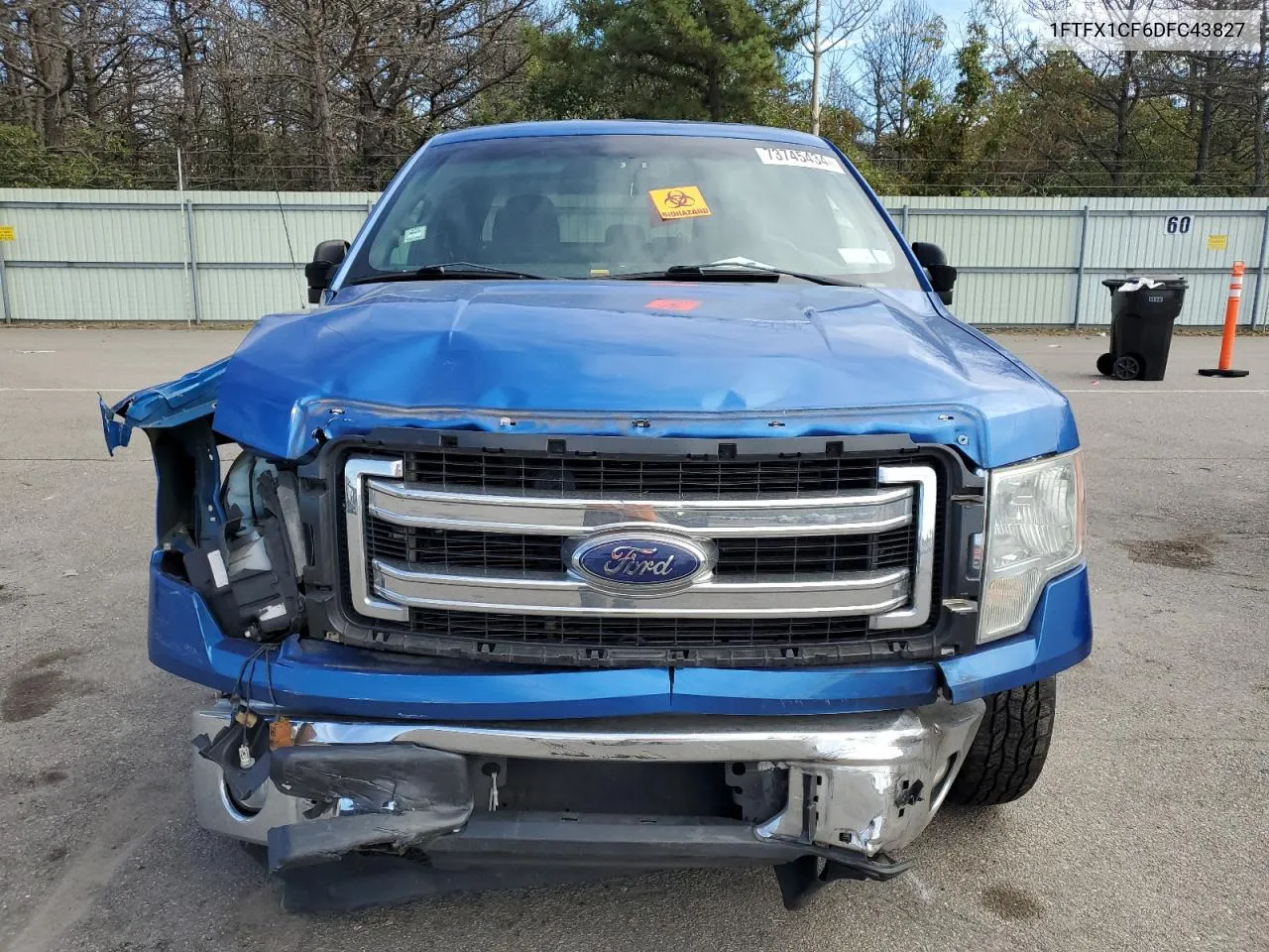 1FTFX1CF6DFC43827 2013 Ford F150 Super Cab