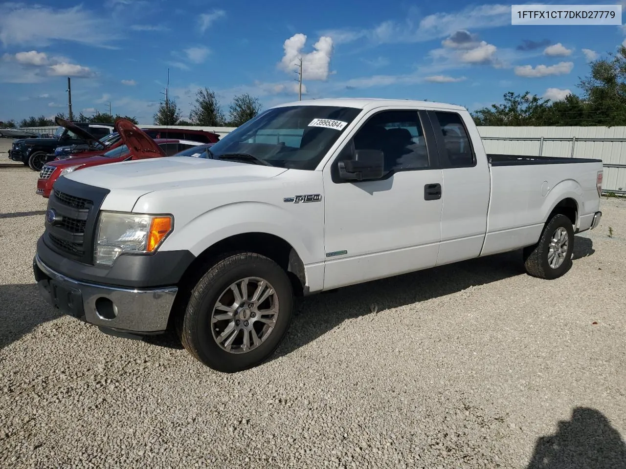 2013 Ford F150 Super Cab VIN: 1FTFX1CT7DKD27779 Lot: 73995384