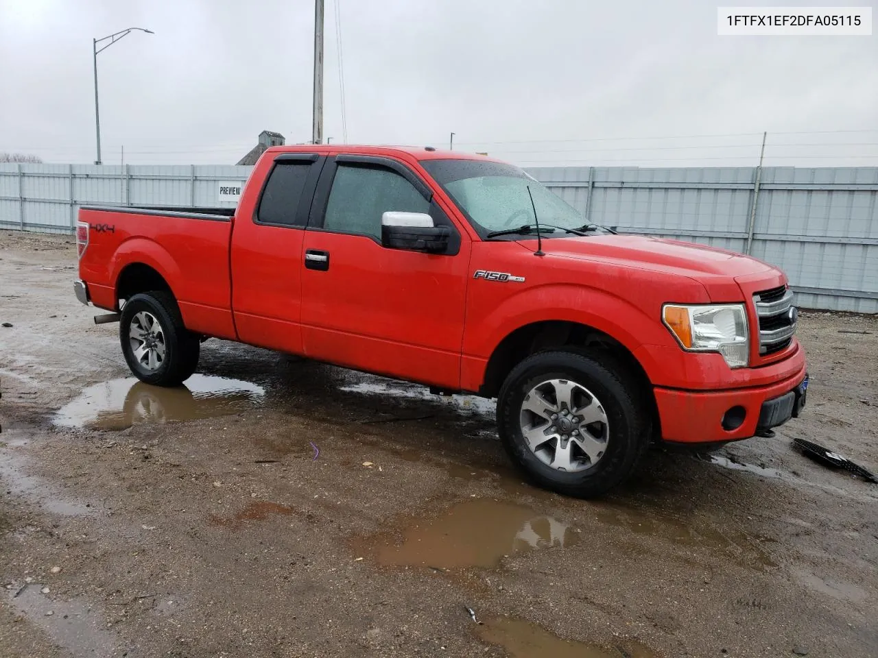 2013 Ford F150 Super Cab VIN: 1FTFX1EF2DFA05115 Lot: 74301284