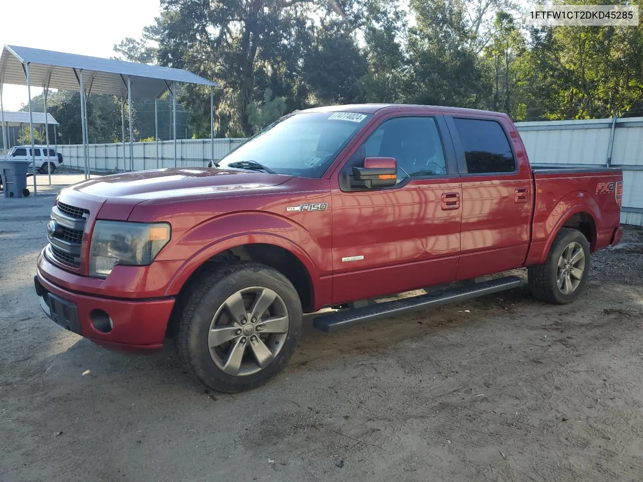 2013 Ford F150 Supercrew VIN: 1FTFW1CT2DKD45285 Lot: 74774024