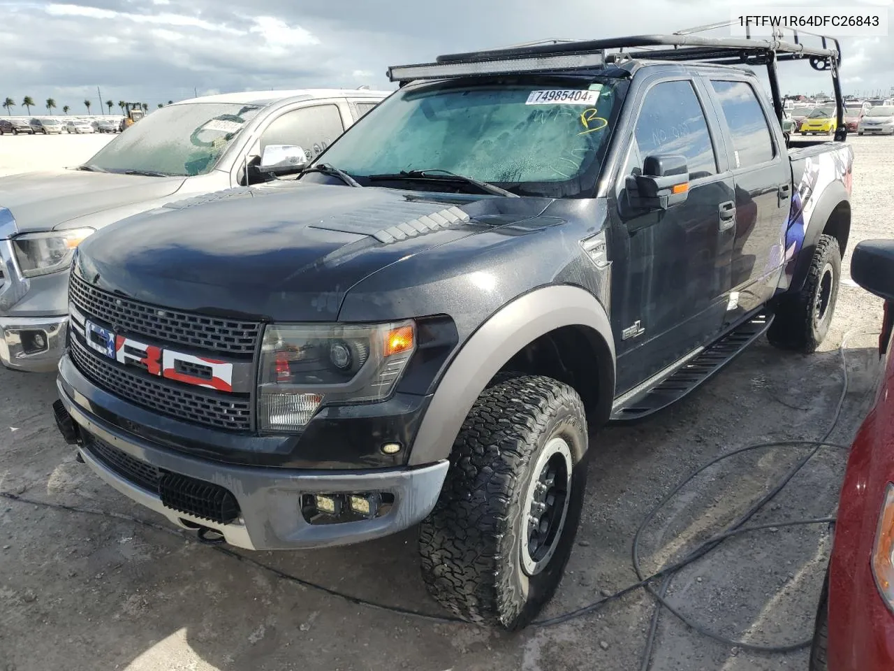 2013 Ford F150 Svt Raptor VIN: 1FTFW1R64DFC26843 Lot: 74985404