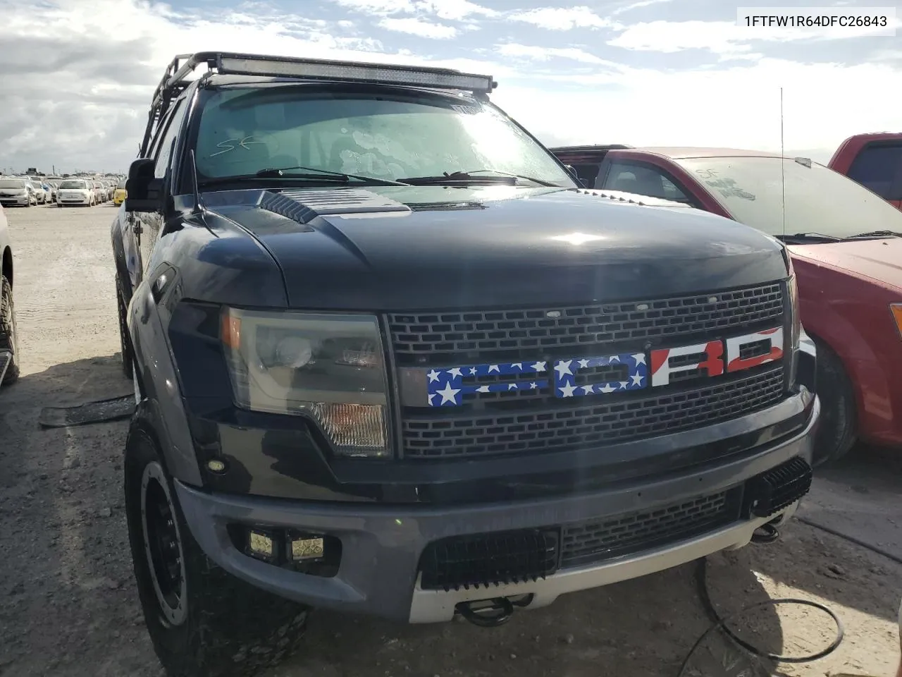 2013 Ford F150 Svt Raptor VIN: 1FTFW1R64DFC26843 Lot: 74985404