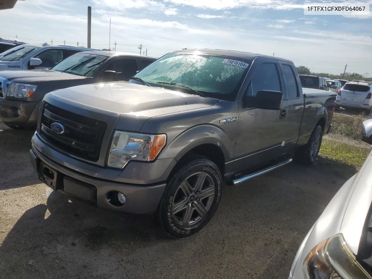 2013 Ford F150 Super Cab VIN: 1FTFX1CFXDFD64067 Lot: 75016104