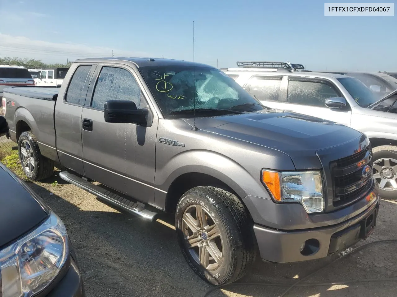 2013 Ford F150 Super Cab VIN: 1FTFX1CFXDFD64067 Lot: 75016104