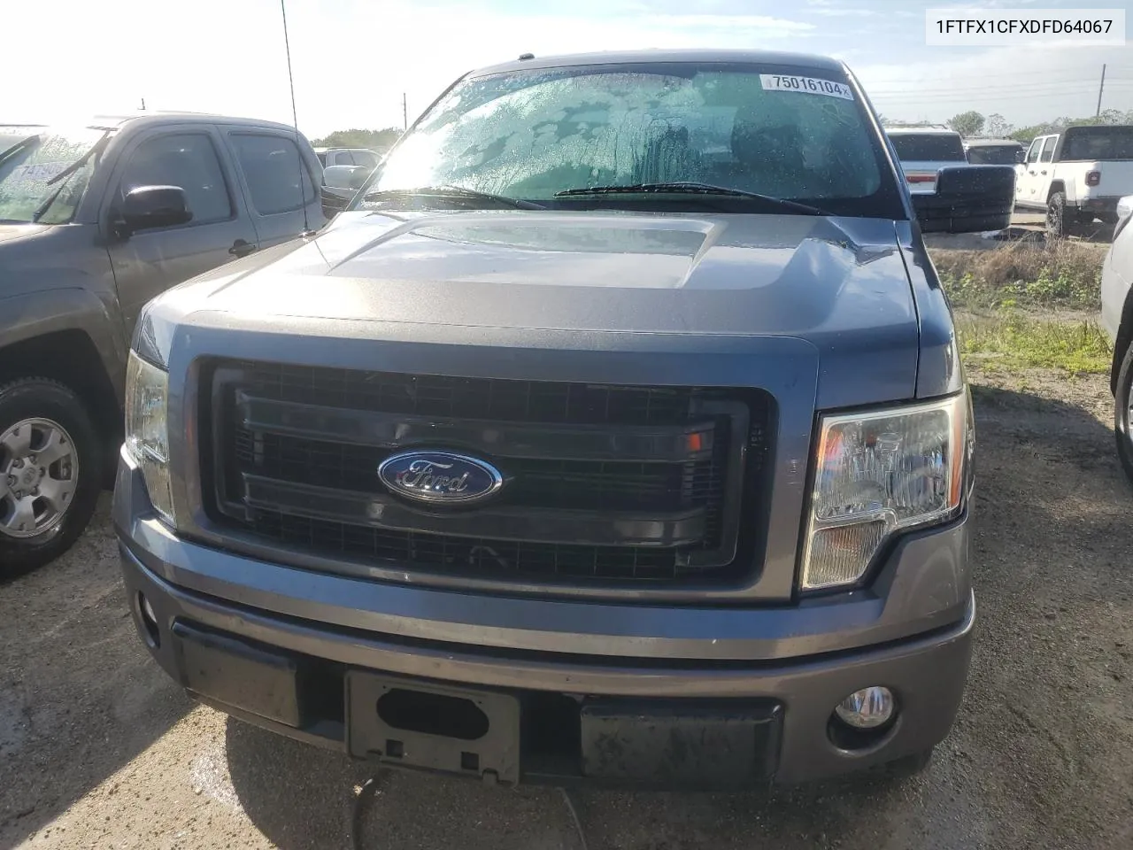 2013 Ford F150 Super Cab VIN: 1FTFX1CFXDFD64067 Lot: 75016104