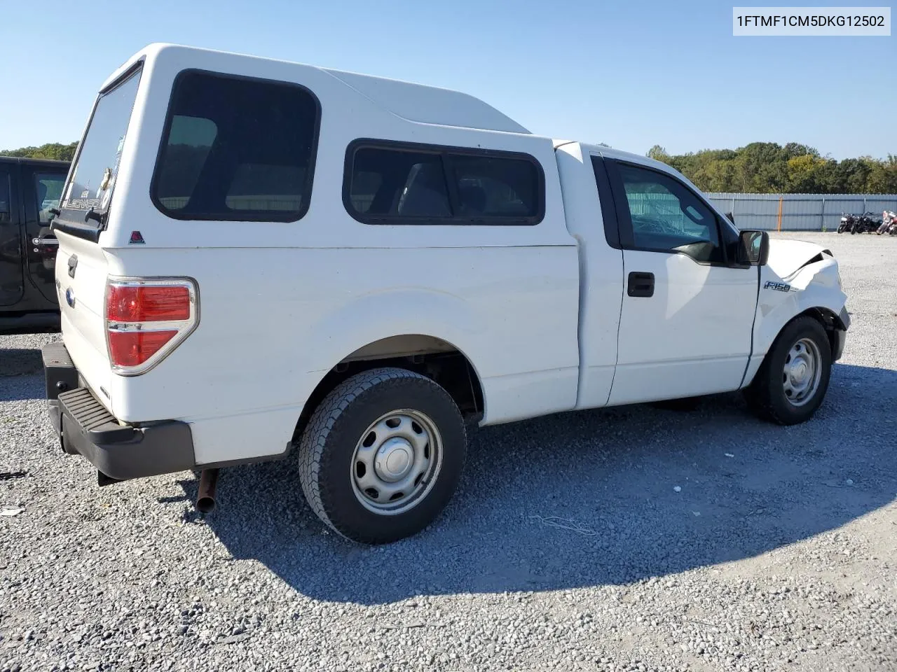 2013 Ford F150 VIN: 1FTMF1CM5DKG12502 Lot: 75105384