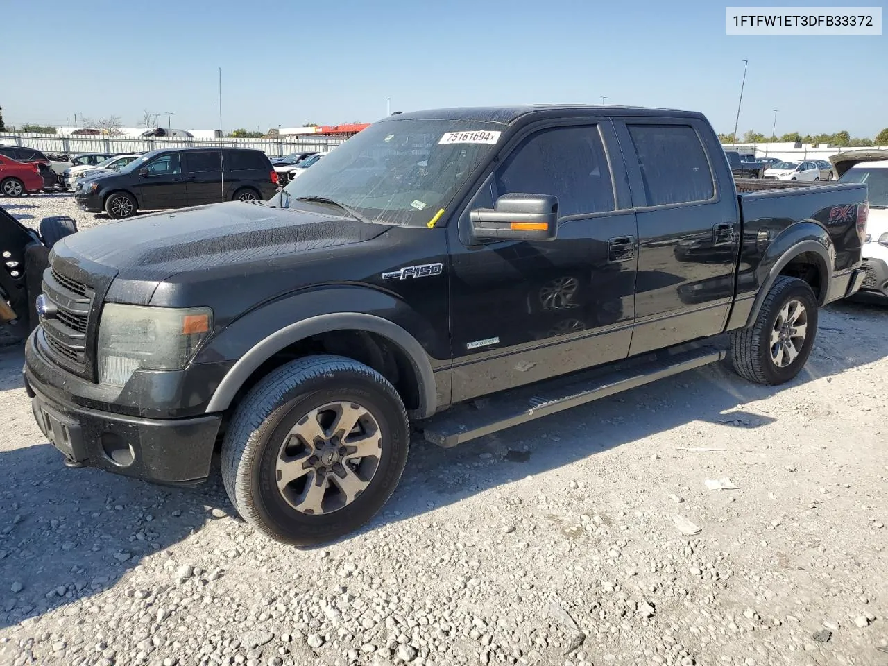 2013 Ford F150 Supercrew VIN: 1FTFW1ET3DFB33372 Lot: 75161694