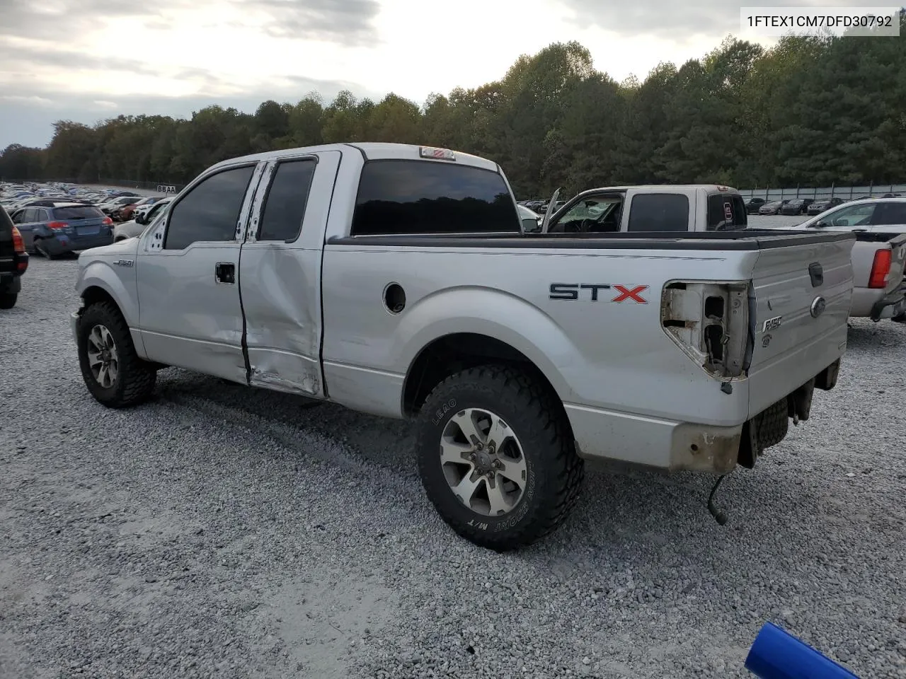 2013 Ford F150 Super Cab VIN: 1FTEX1CM7DFD30792 Lot: 75597564