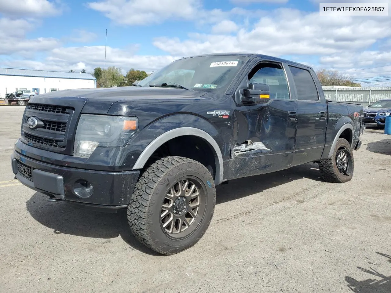 2013 Ford F150 Supercrew VIN: 1FTFW1EFXDFA25857 Lot: 75649674