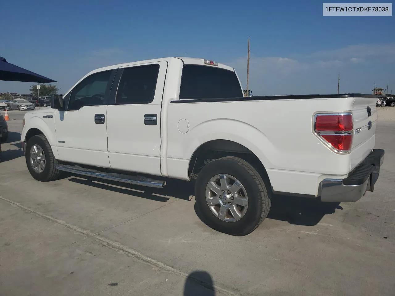 2013 Ford F150 Supercrew VIN: 1FTFW1CTXDKF78038 Lot: 75729524