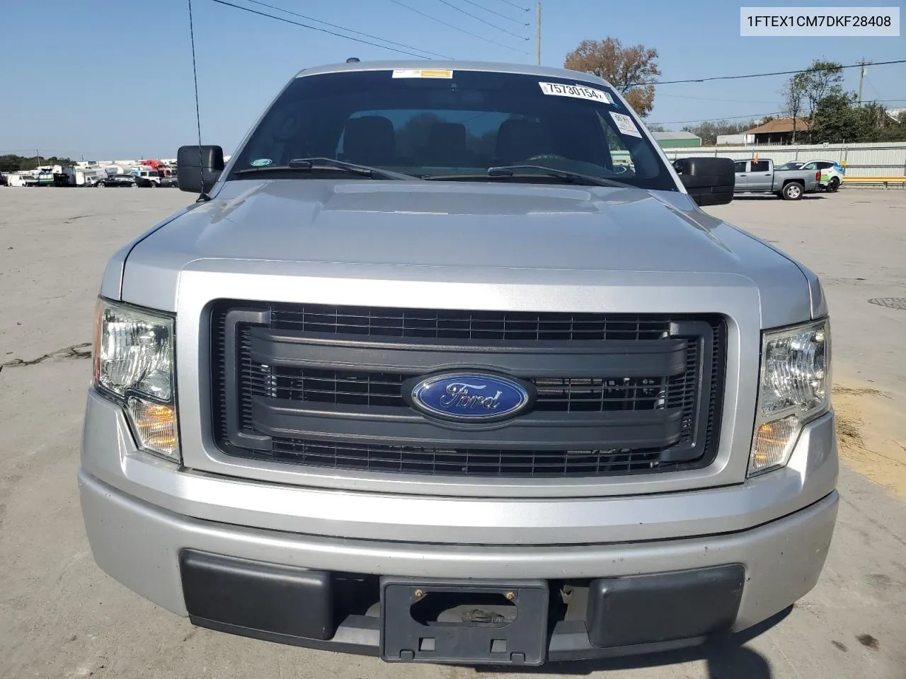 2013 Ford F150 Super Cab VIN: 1FTEX1CM7DKF28408 Lot: 75730154