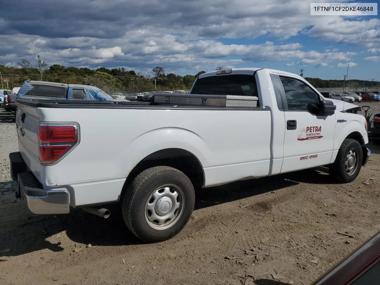 2013 Ford F150 VIN: 1FTNF1CF2DKE46848 Lot: 76165554