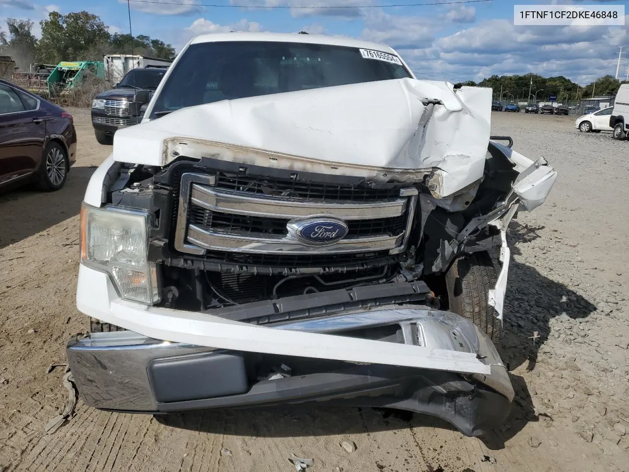 2013 Ford F150 VIN: 1FTNF1CF2DKE46848 Lot: 76165554