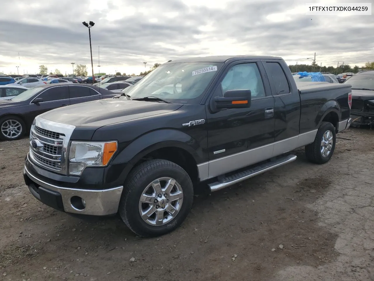 2013 Ford F150 Super Cab VIN: 1FTFX1CTXDKG44259 Lot: 76255514