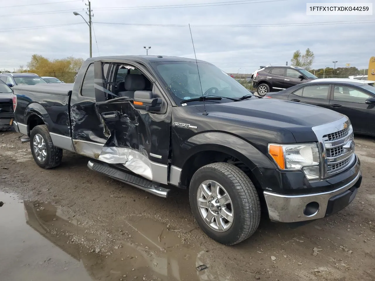 2013 Ford F150 Super Cab VIN: 1FTFX1CTXDKG44259 Lot: 76255514