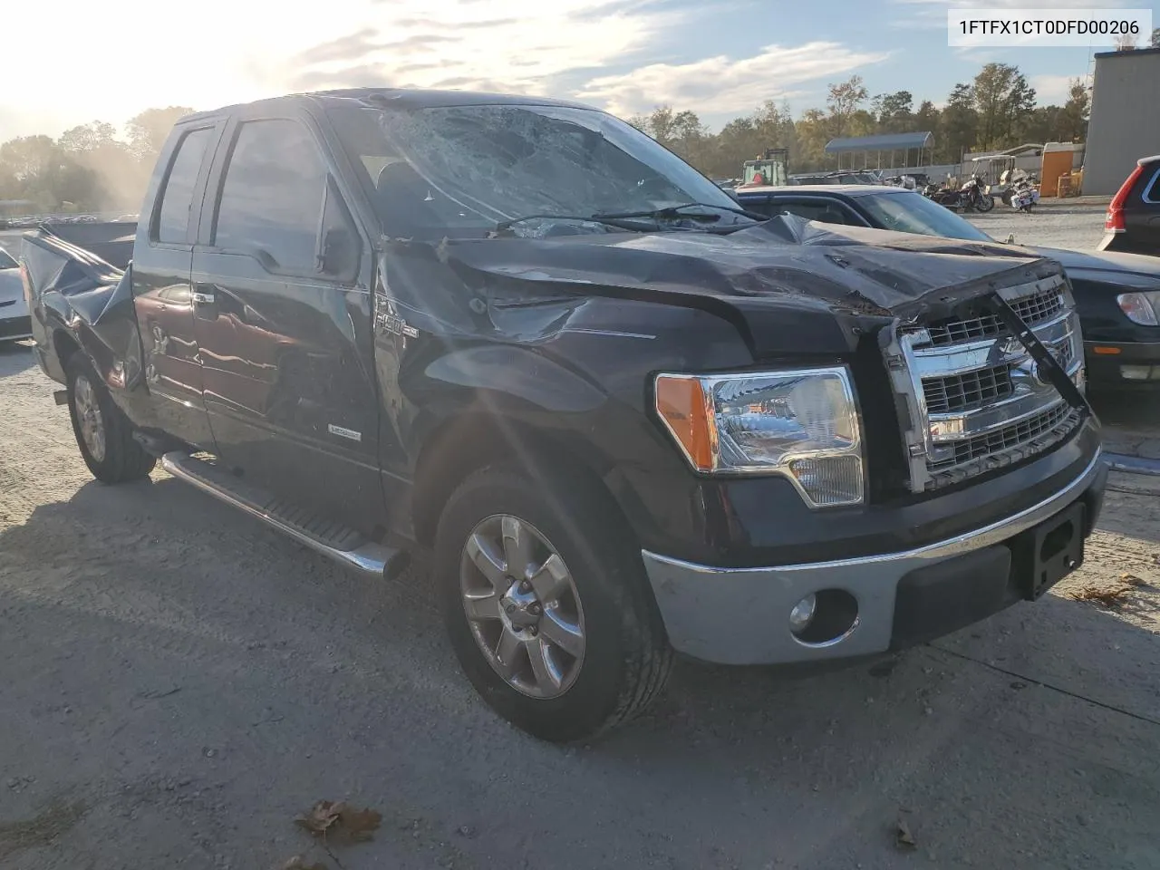 2013 Ford F150 Super Cab VIN: 1FTFX1CT0DFD00206 Lot: 76468604