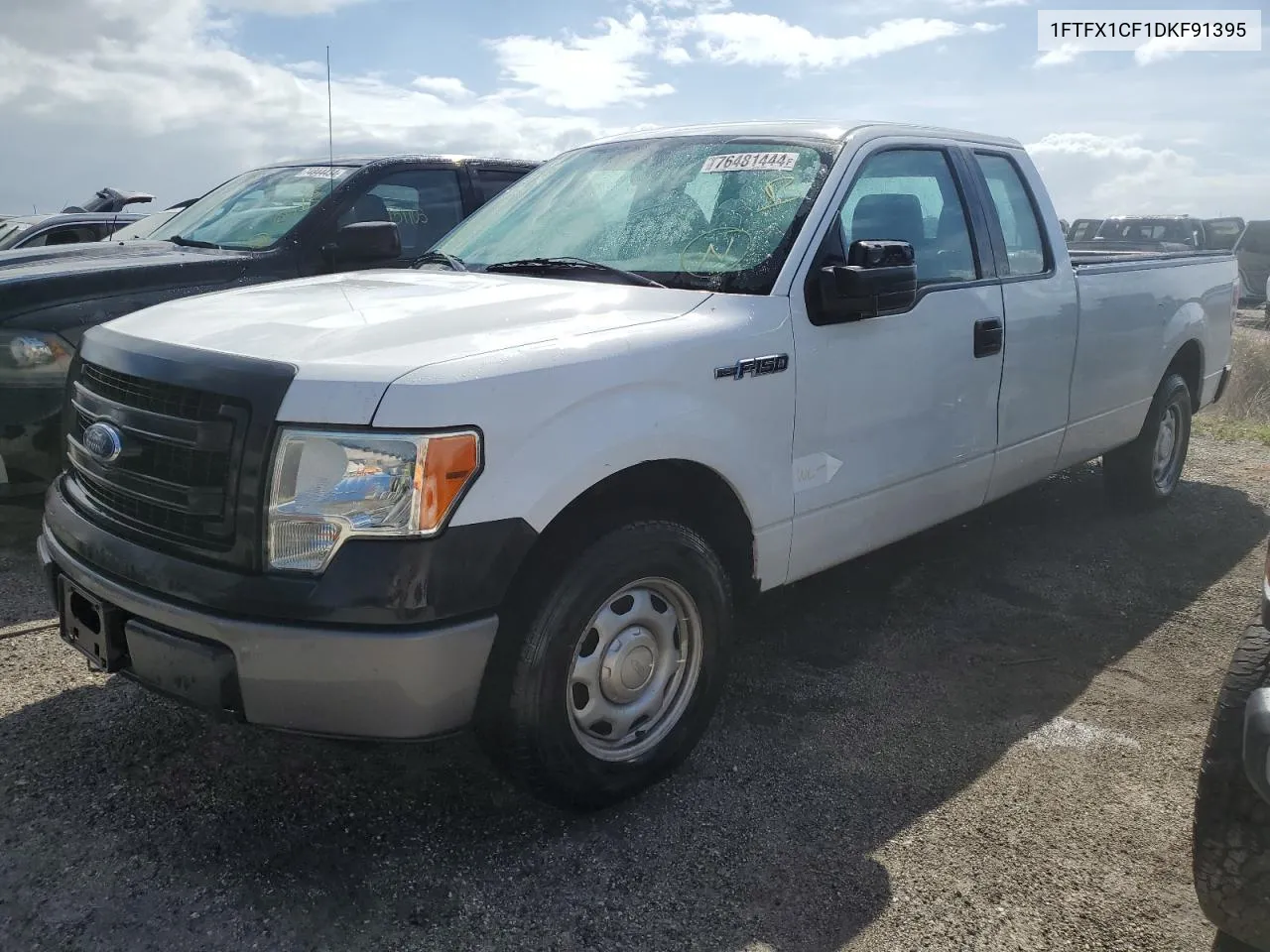 2013 Ford F150 Super Cab VIN: 1FTFX1CF1DKF91395 Lot: 76481444