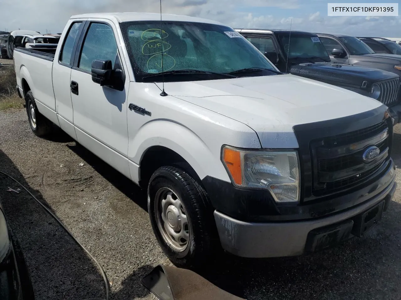 2013 Ford F150 Super Cab VIN: 1FTFX1CF1DKF91395 Lot: 76481444