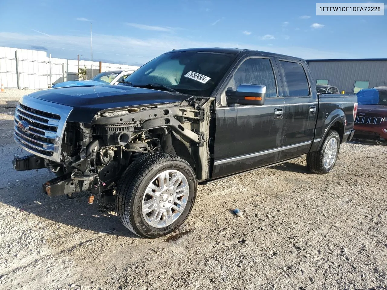 2013 Ford F150 Supercrew VIN: 1FTFW1CF1DFA72228 Lot: 76569504