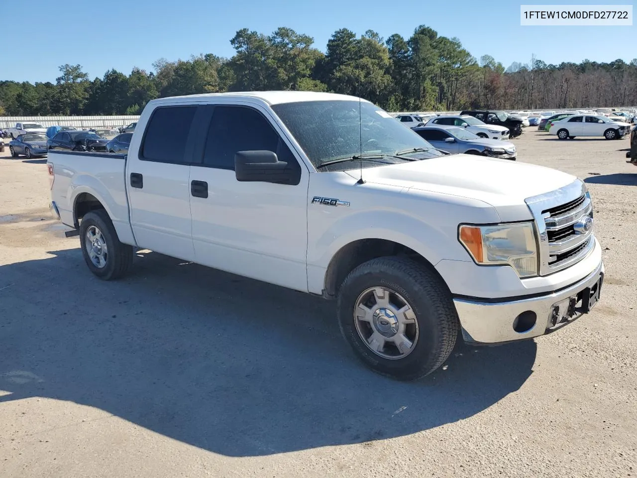 2013 Ford F150 Supercrew VIN: 1FTEW1CM0DFD27722 Lot: 76713824