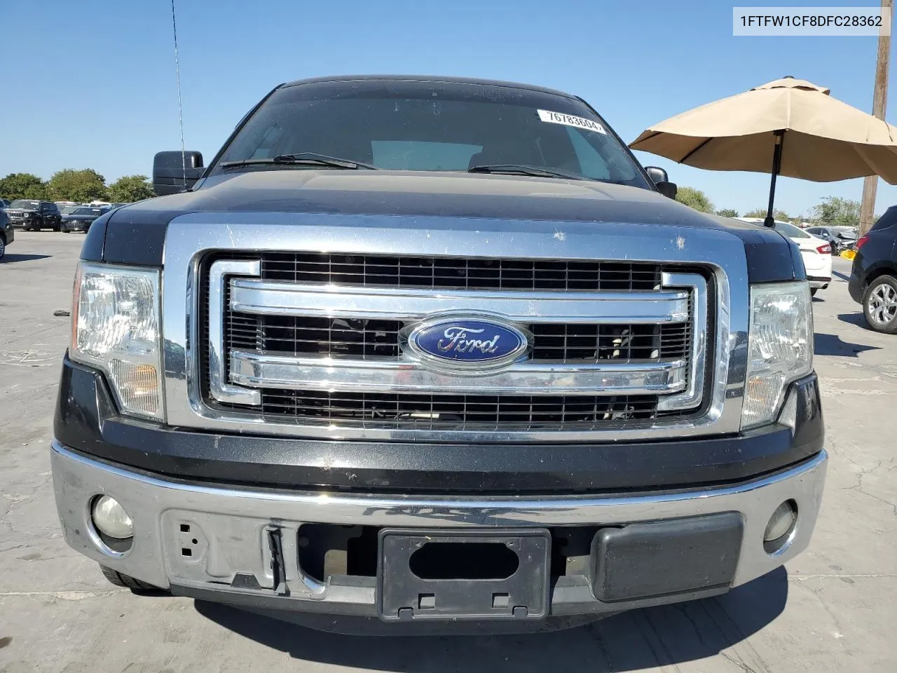 2013 Ford F150 Supercrew VIN: 1FTFW1CF8DFC28362 Lot: 76783604