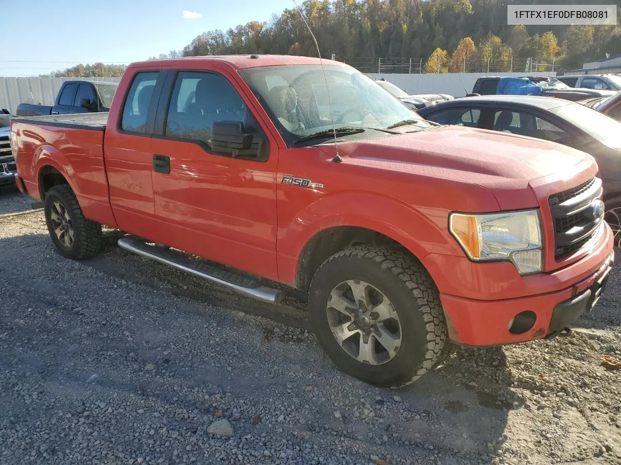 2013 Ford F150 Super Cab VIN: 1FTFX1EF0DFB08081 Lot: 76807344