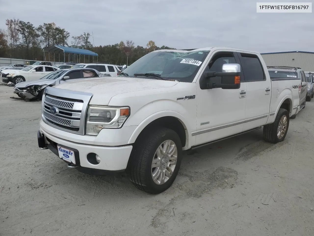 2013 Ford F150 Supercrew VIN: 1FTFW1ET5DFB16797 Lot: 76921384