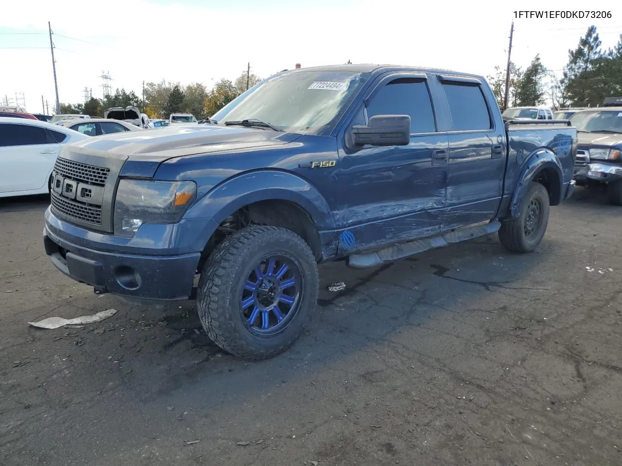 2013 Ford F150 Supercrew VIN: 1FTFW1EF0DKD73206 Lot: 77224494