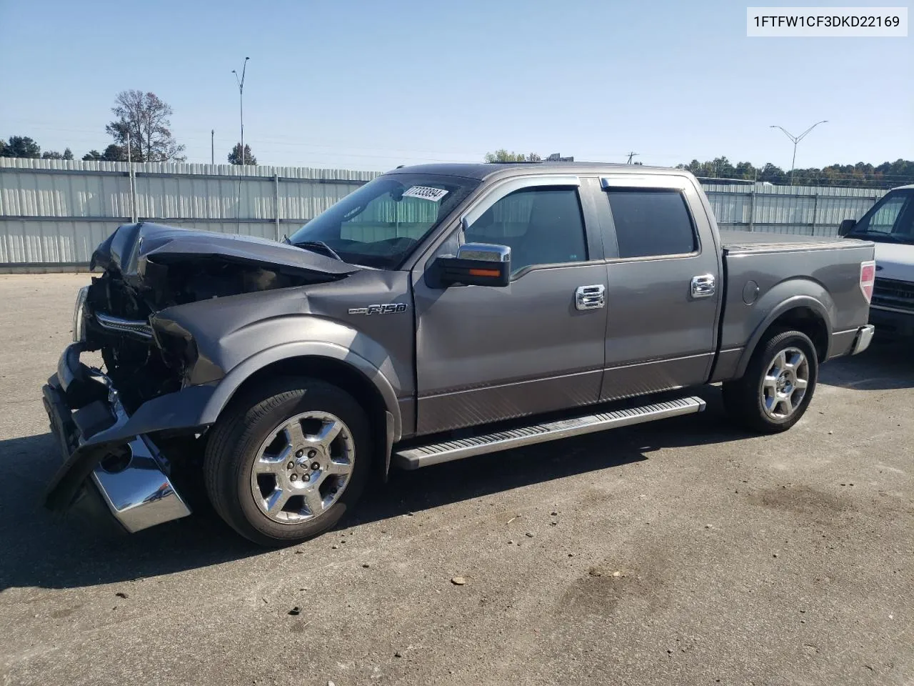 2013 Ford F150 Supercrew VIN: 1FTFW1CF3DKD22169 Lot: 77333894