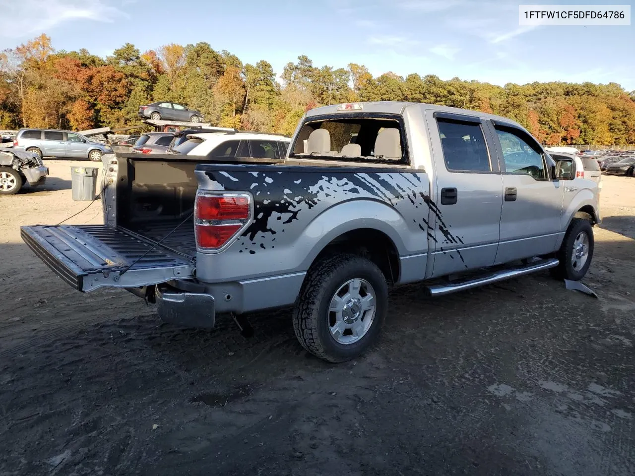 2013 Ford F150 Supercrew VIN: 1FTFW1CF5DFD64786 Lot: 77469754