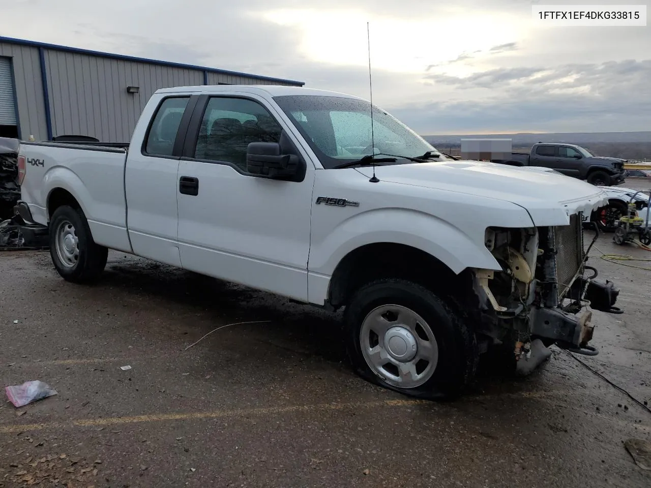 2013 Ford F150 Super Cab VIN: 1FTFX1EF4DKG33815 Lot: 77526254