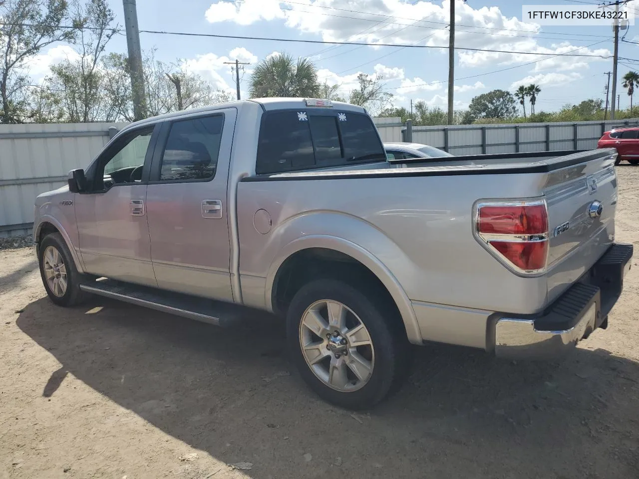 1FTFW1CF3DKE43221 2013 Ford F150 Supercrew