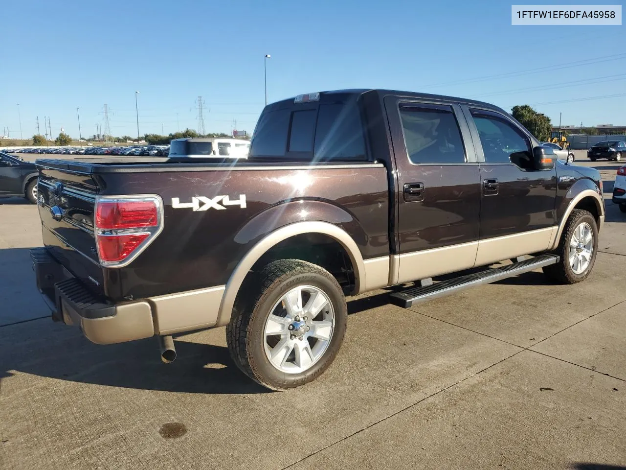 2013 Ford F150 Supercrew VIN: 1FTFW1EF6DFA45958 Lot: 78018544