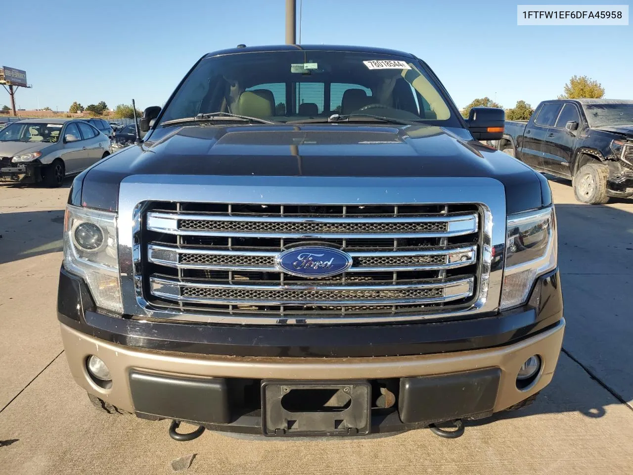 2013 Ford F150 Supercrew VIN: 1FTFW1EF6DFA45958 Lot: 78018544