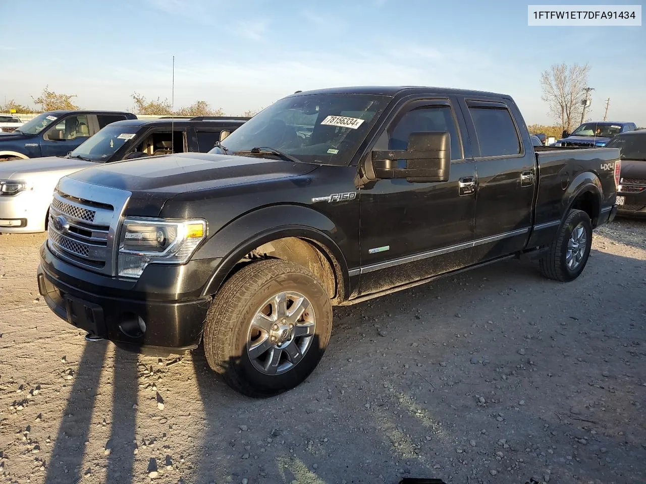 2013 Ford F150 Supercrew VIN: 1FTFW1ET7DFA91434 Lot: 78156334