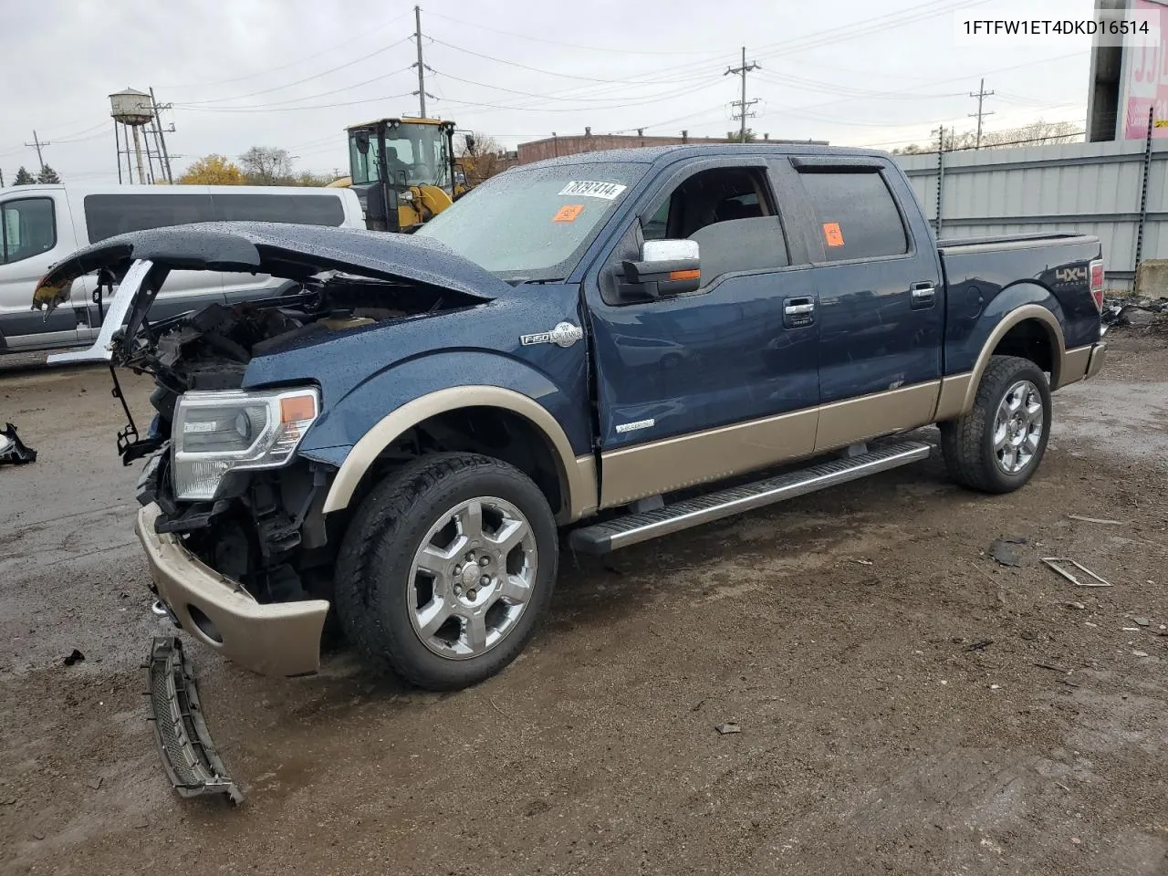 2013 Ford F150 Supercrew VIN: 1FTFW1ET4DKD16514 Lot: 78797414