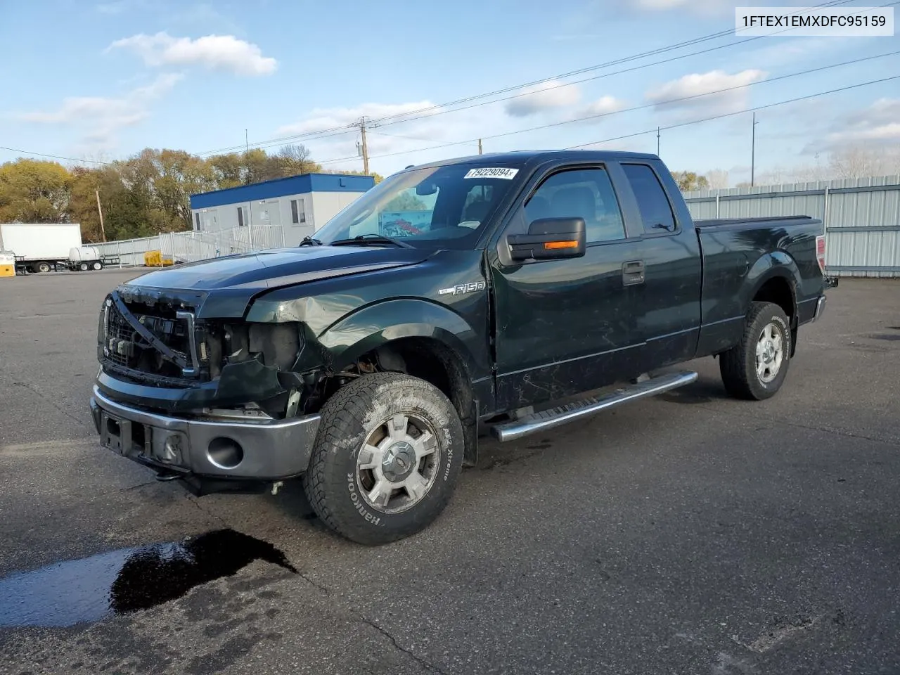 2013 Ford F150 Super Cab VIN: 1FTEX1EMXDFC95159 Lot: 79229094