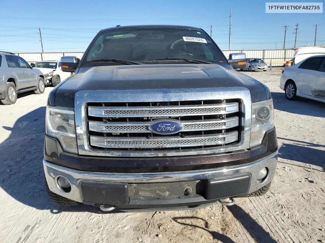 2013 Ford F150 Supercrew VIN: 1FTFW1ET9DFA82735 Lot: 80281524