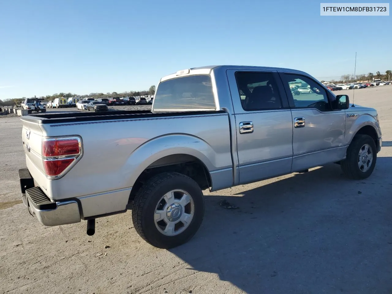 2013 Ford F150 Supercrew VIN: 1FTEW1CM8DFB31723 Lot: 80311094