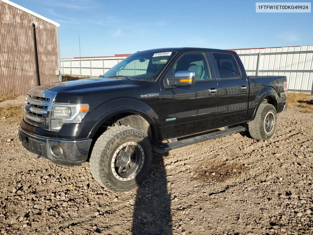 2013 Ford F150 Supercrew VIN: 1FTFW1ET0DKG49924 Lot: 81052854