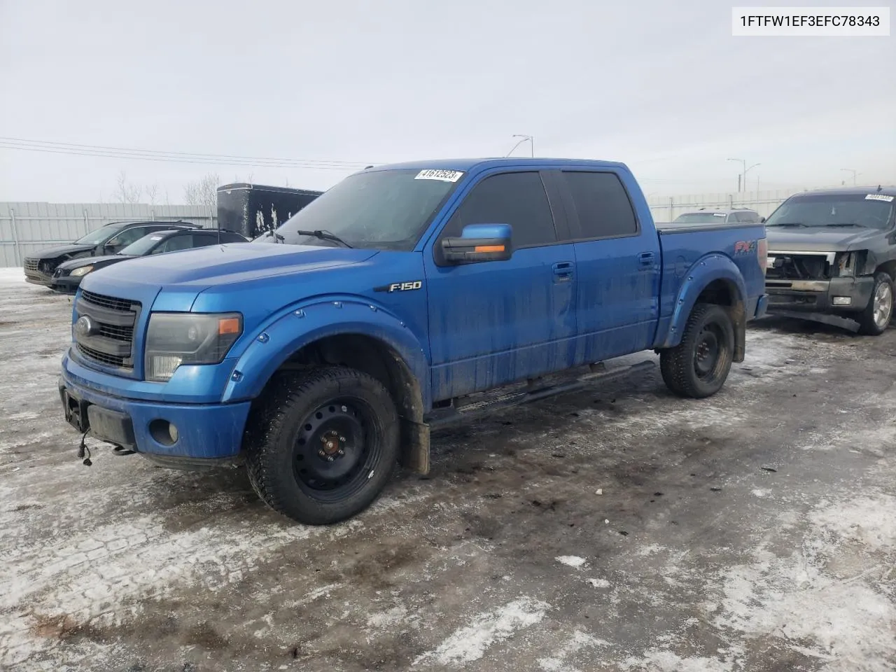 2014 Ford F150 Supercrew VIN: 1FTFW1EF3EFC78343 Lot: 41612523