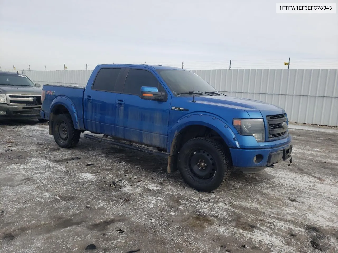 2014 Ford F150 Supercrew VIN: 1FTFW1EF3EFC78343 Lot: 41612523