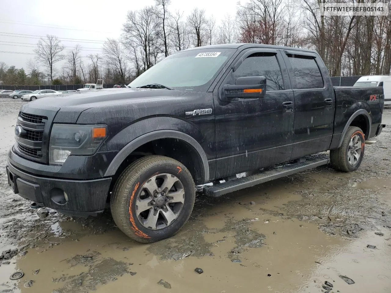 2014 Ford F150 Supercrew VIN: 1FTFW1EF8EFB05143 Lot: 45738334