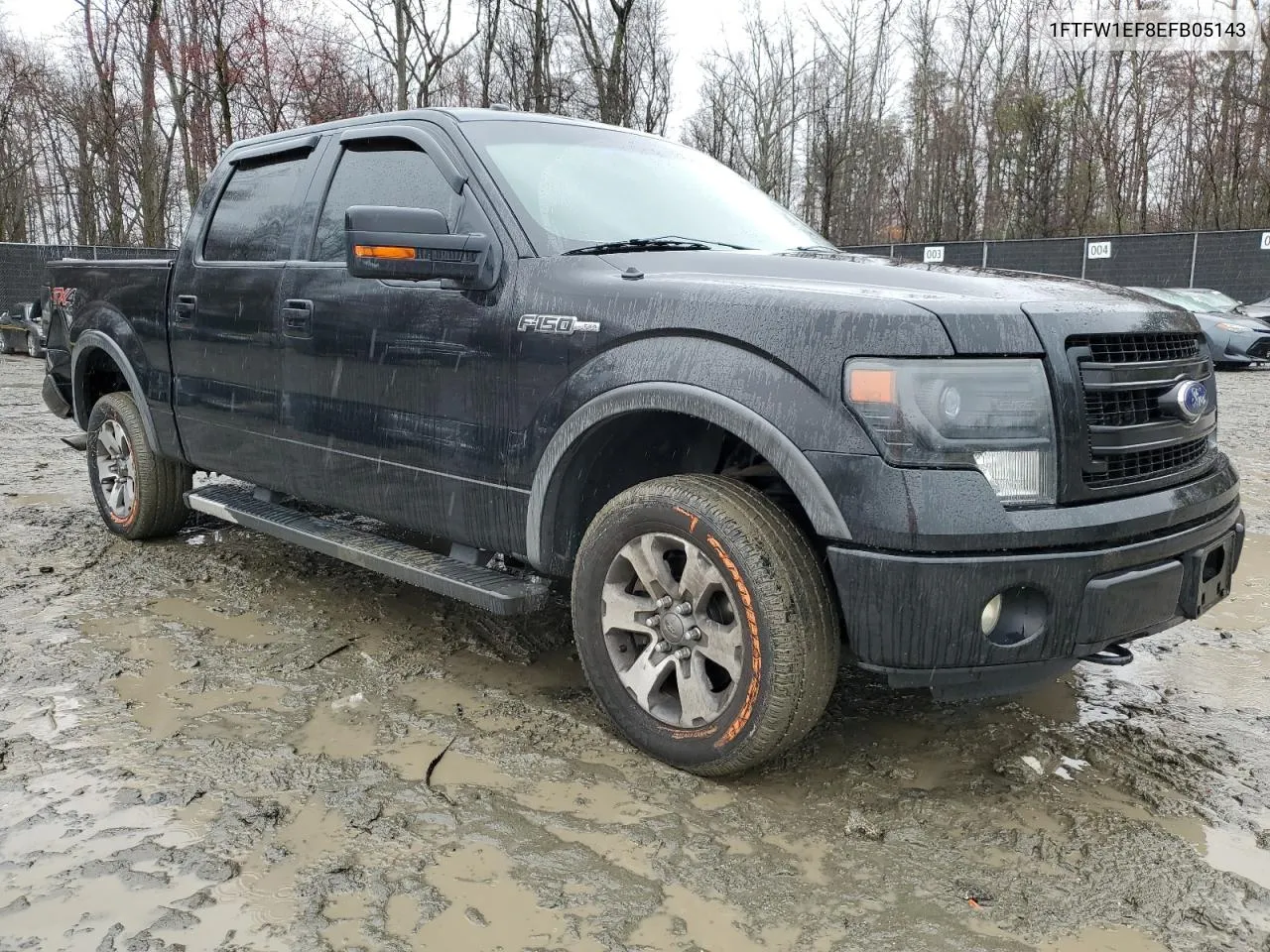 2014 Ford F150 Supercrew VIN: 1FTFW1EF8EFB05143 Lot: 45738334