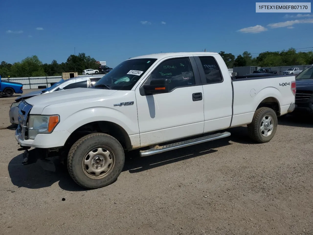 2014 Ford F150 Super Cab VIN: 1FTEX1EM0EFB07170 Lot: 51422284