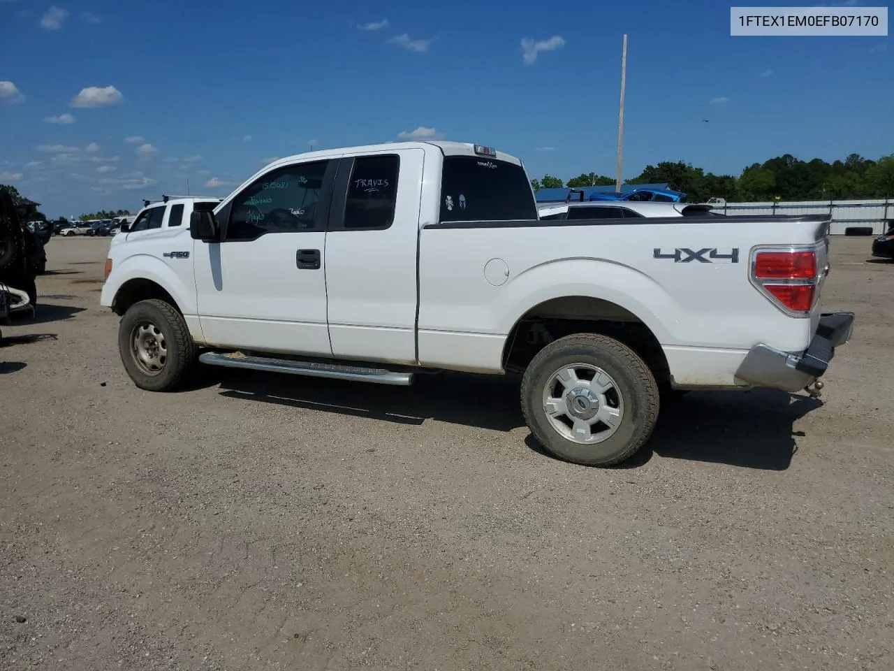 2014 Ford F150 Super Cab VIN: 1FTEX1EM0EFB07170 Lot: 51422284