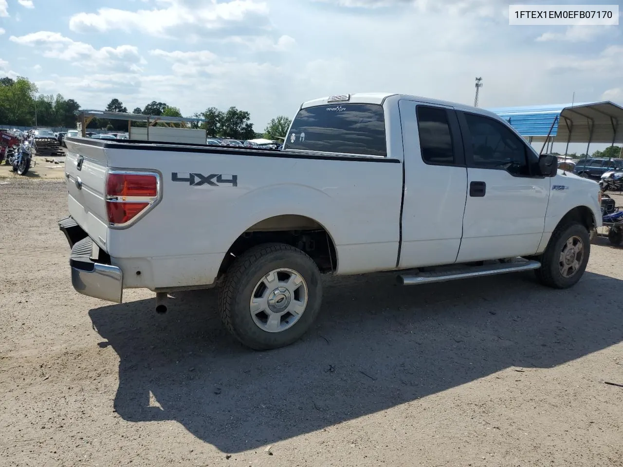 2014 Ford F150 Super Cab VIN: 1FTEX1EM0EFB07170 Lot: 51422284