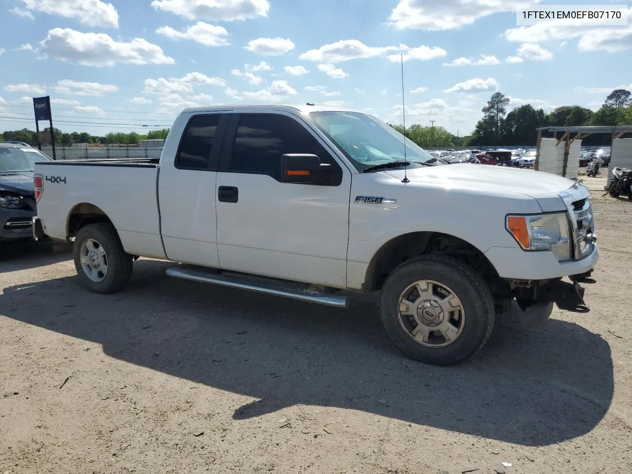 2014 Ford F150 Super Cab VIN: 1FTEX1EM0EFB07170 Lot: 51422284