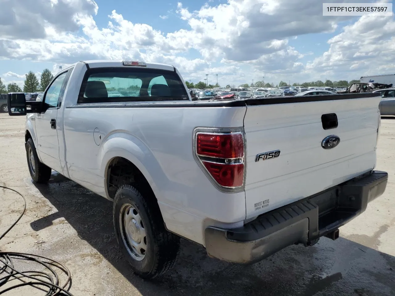 2014 Ford F150 VIN: 1FTPF1CT3EKE57597 Lot: 54463504